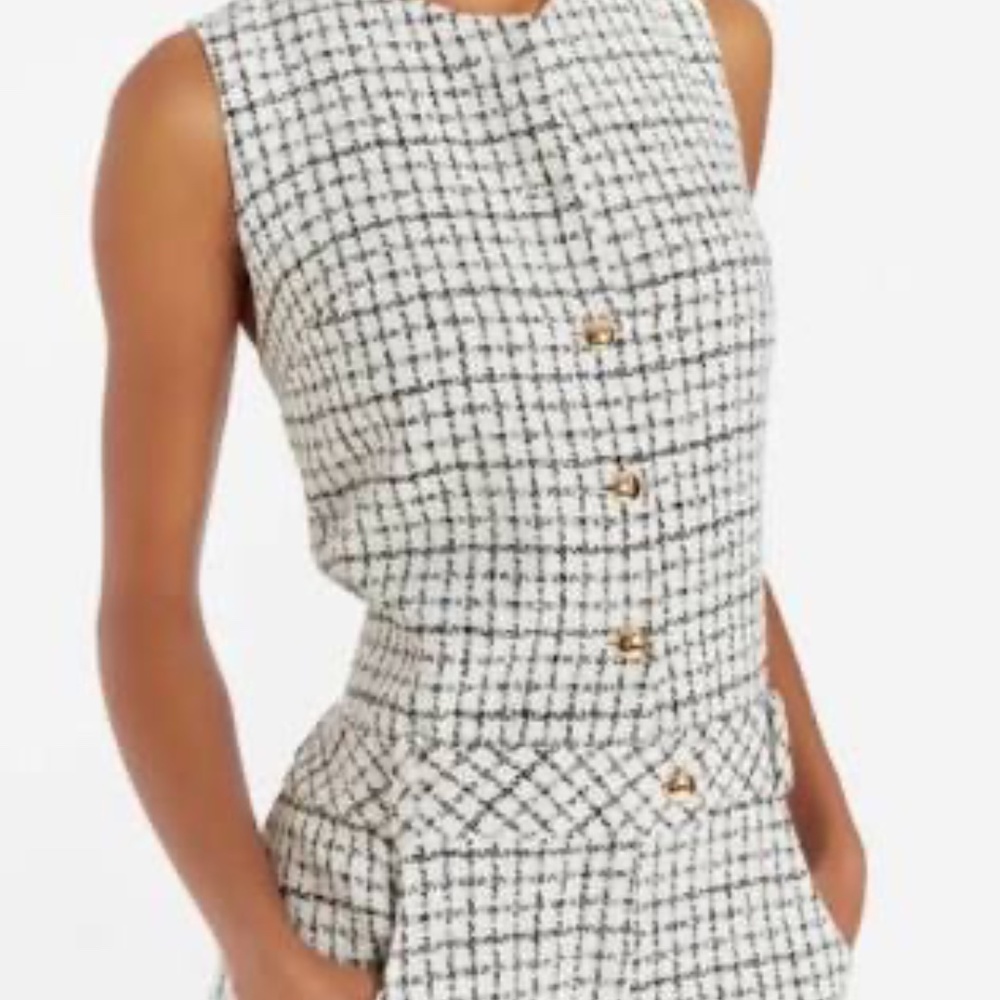 Amanda Uprichard Tweed Jumpsuit
